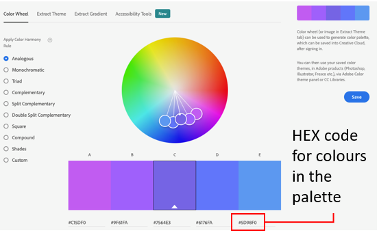 colour palette