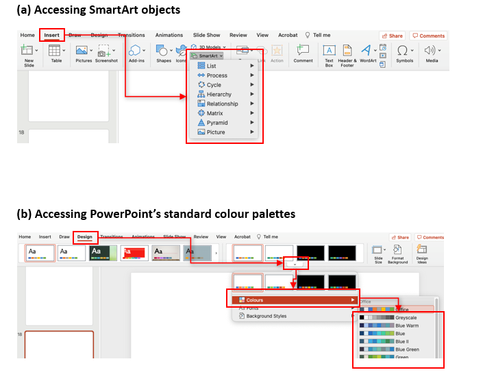 Design elements in PowerPoint