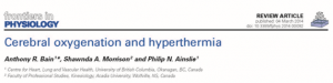 Screenshot of article titled cerebral oxygenation and hyperthermia