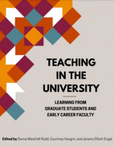Book cover of teaching in the university