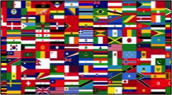 Collage of flags from different countries