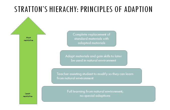 Diagram of Statton's hierarchy: principles of adaption