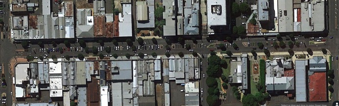 Image of street from Google earth