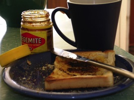 Vegemite on toast