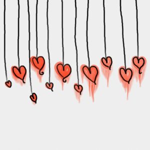 A decorative image of hearts.