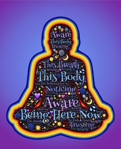 A decorative image of a person in a meditative position.